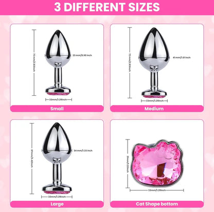 Kitty Jeweled Butt Plug